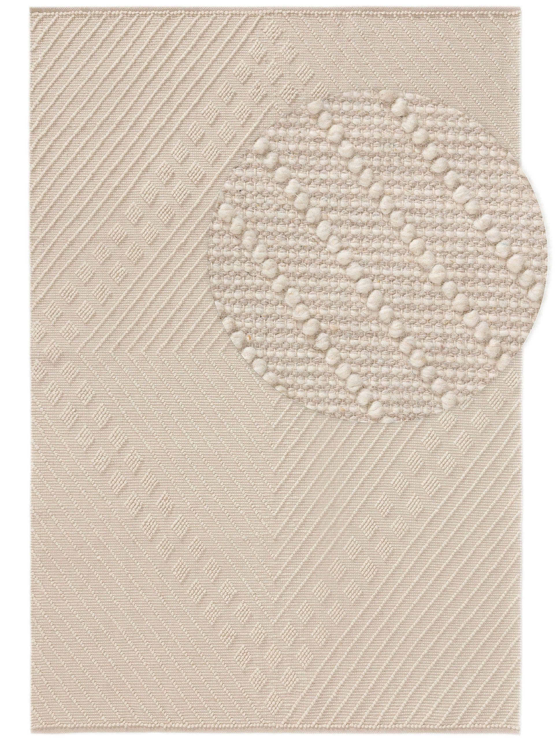 TEPPICH Jasper Cream 200x300 cm - Creme, Textil (200/300cm) - benuta Pure