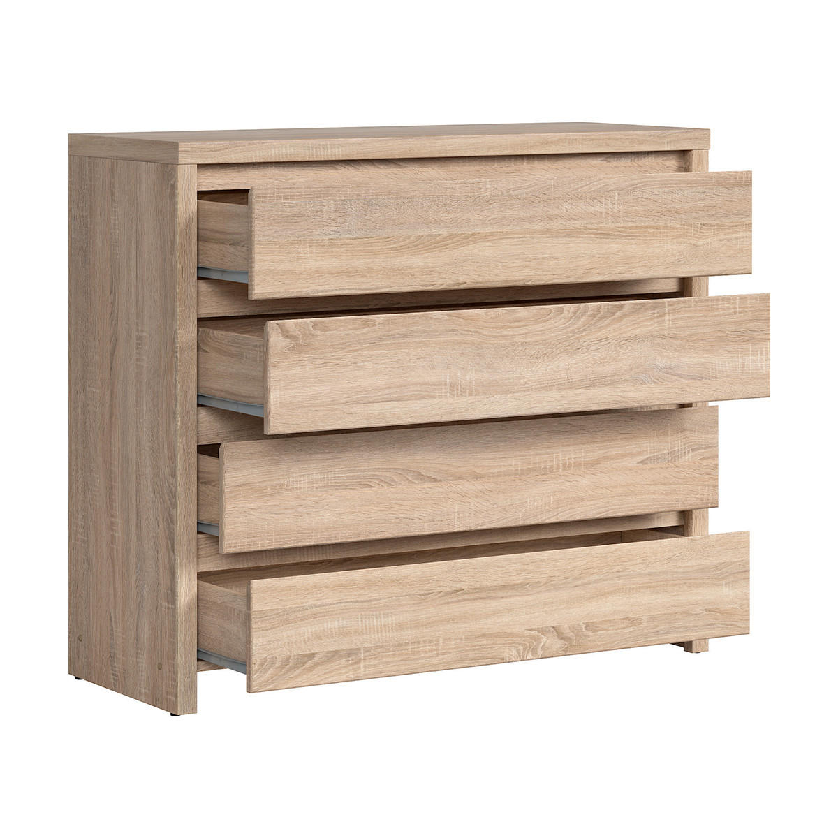 KOMODA Soren Dřevo - hnědá, kompozitní dřevo (92/105/40.5cm) - Petits-meubles