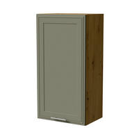 HÄNGESCHRANK Salo W4/50 Eiche Artisan / Reed Green Matt 50 / 32,5 / 96cm - Eiche Artisan/Grün, Holz/Holzwerkstoff (50/96/32.5cm) - Feldmann-Wohnen