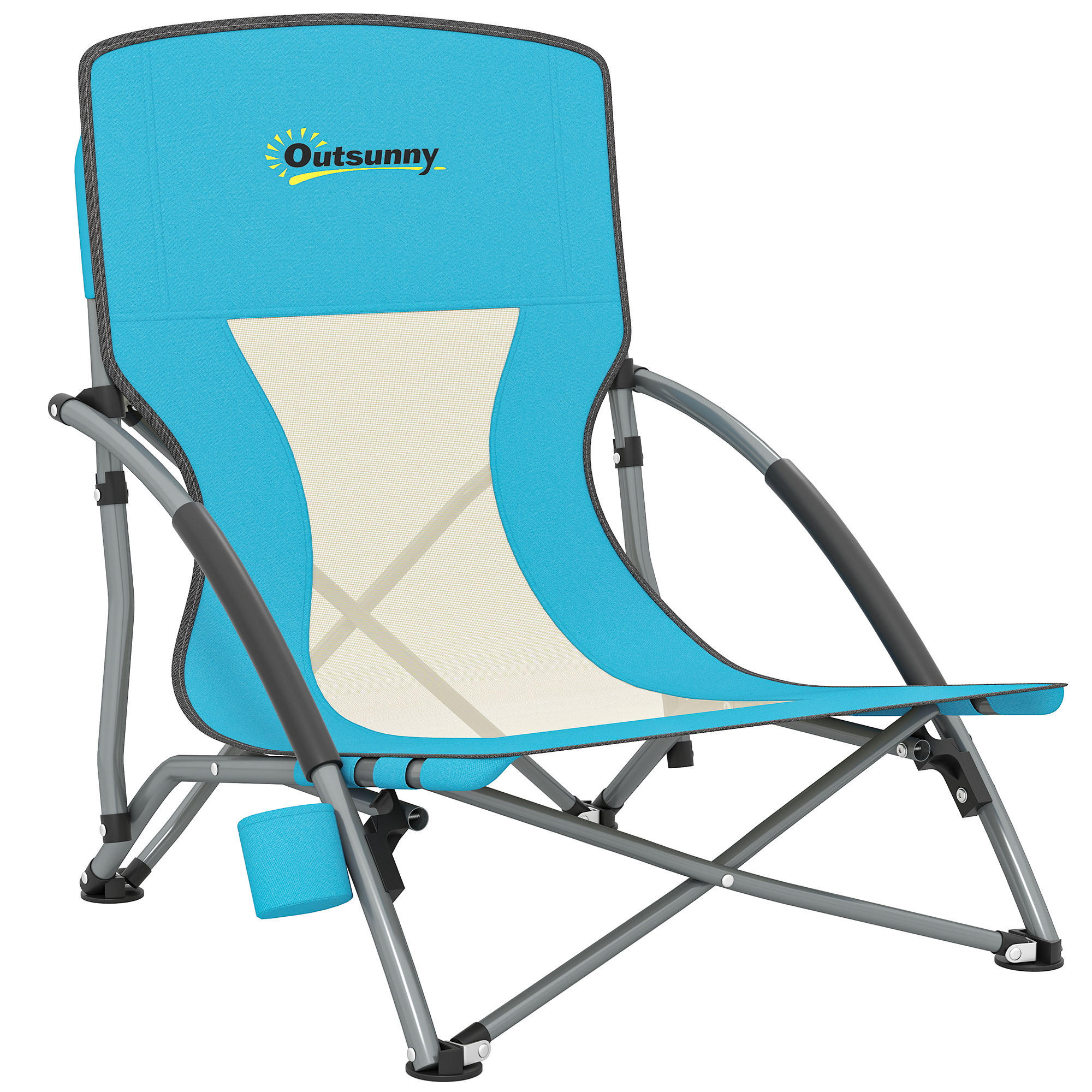 GARTENLIEGE Blau 1 Stück - Blau, Textil (55/62/58cm) - GiPP