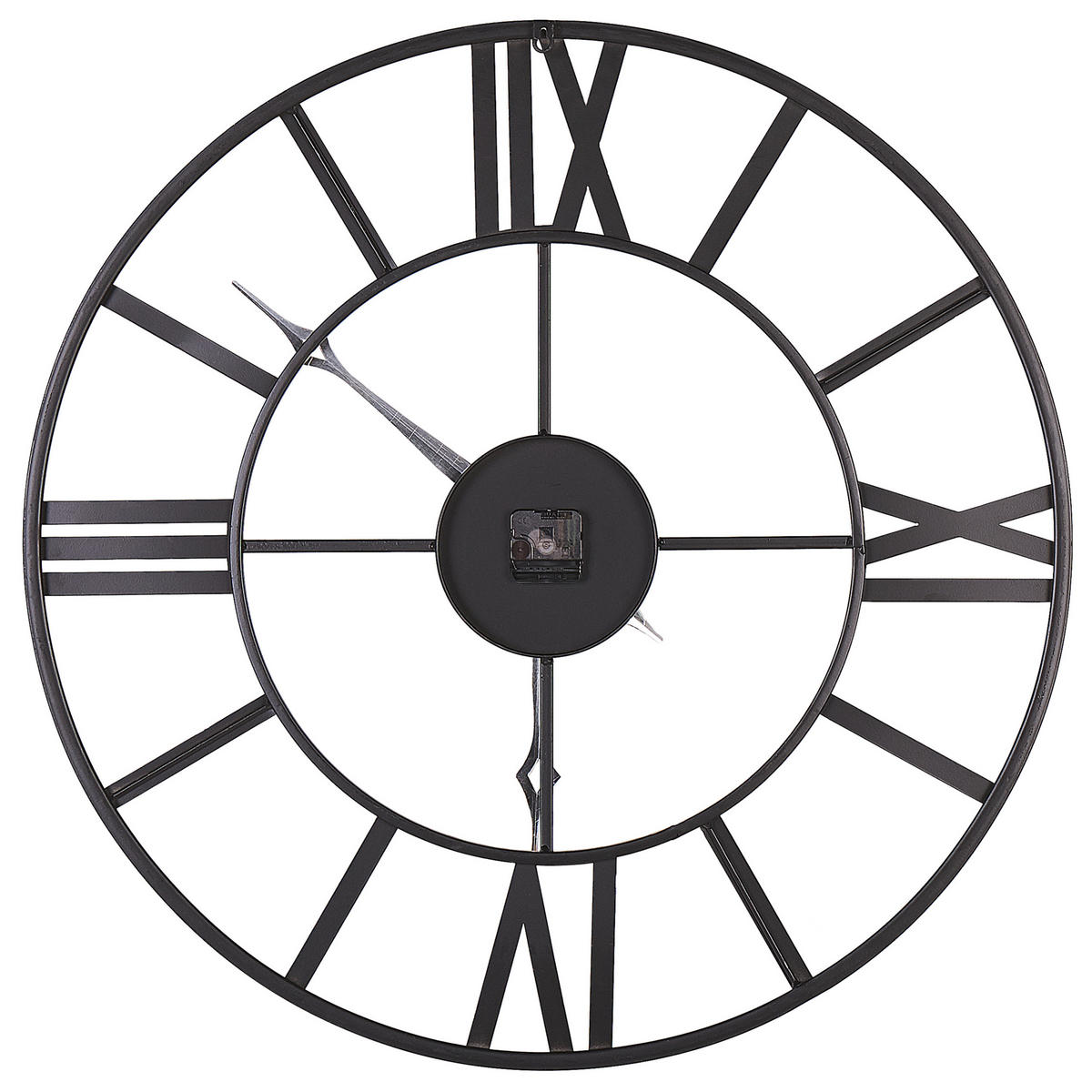 WANDUHR Metall Schwarz/Gold Valsot - Schwarz, Metall (80/80/3cm) - Beliani