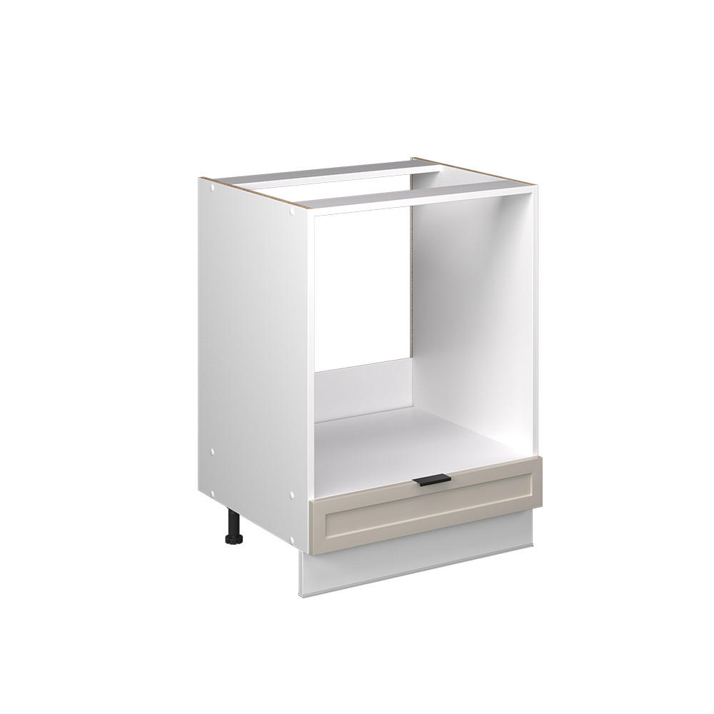 HERDUMBAUSCHRANK Fame-Line GrauBeige 60 cm ohne AP - Greige/Weiß, Holzwerkstoff (60/82/51.6cm) - Vicco