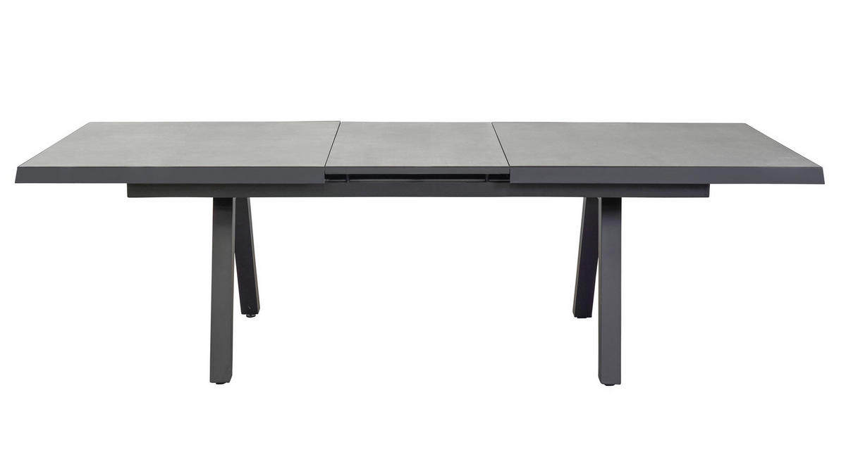 GARTENTISCH Kalifornien 200/260x100x75cm, Keramik, Anthrazit - Anthrazit, Keramik (100/260/75cm) - dasmöbelwerk