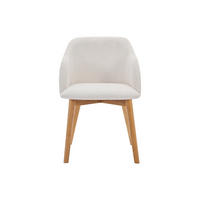 STUHL - 54 cm x 56 cm - Samt - Cremefarben - JELISA - Creme, Textil (54/79/56cm) - Vente-Unique