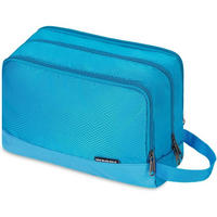 KULTURBEUTEL für Herren und Damen, Reise Kosmetiktasche - Türkis, Textil (5/2/5cm)
