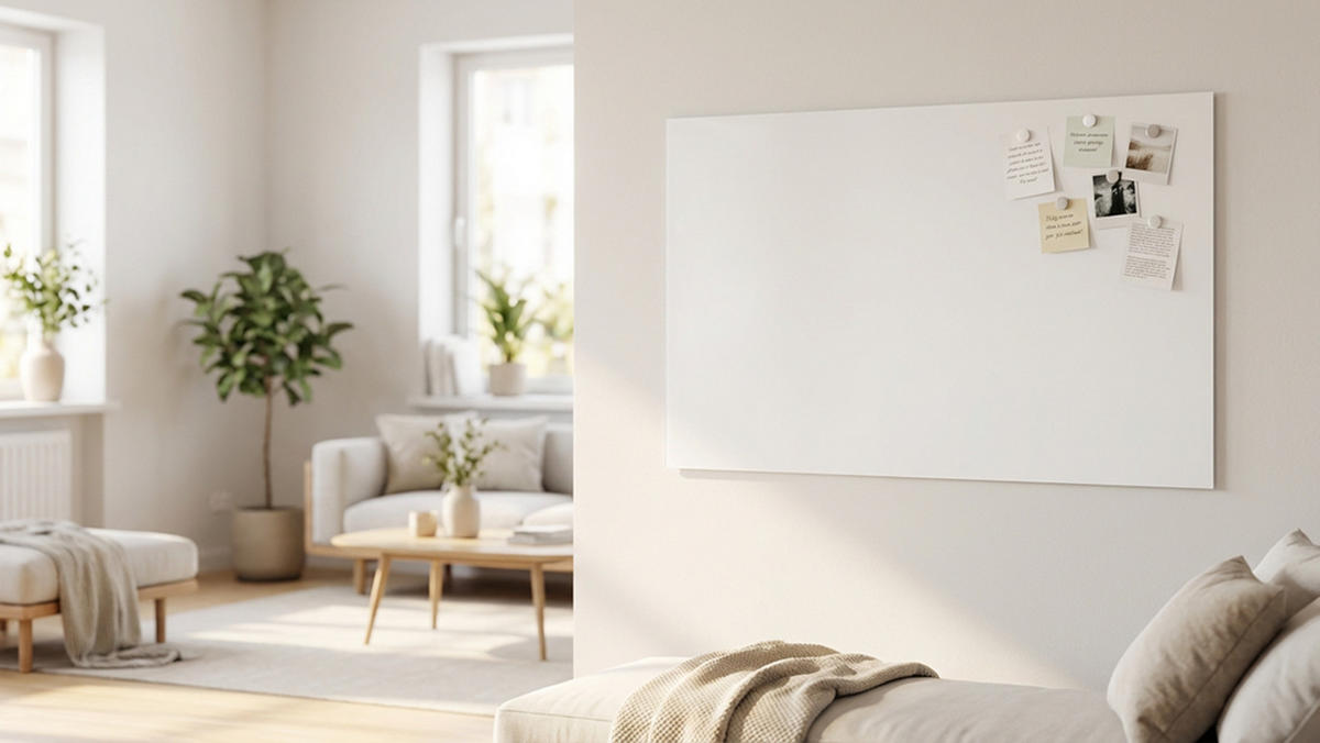 GLASTAFEL – matt magnetisch, 140x80 cm - Weiß, Glas (140/80/0.7cm) - ALLboards