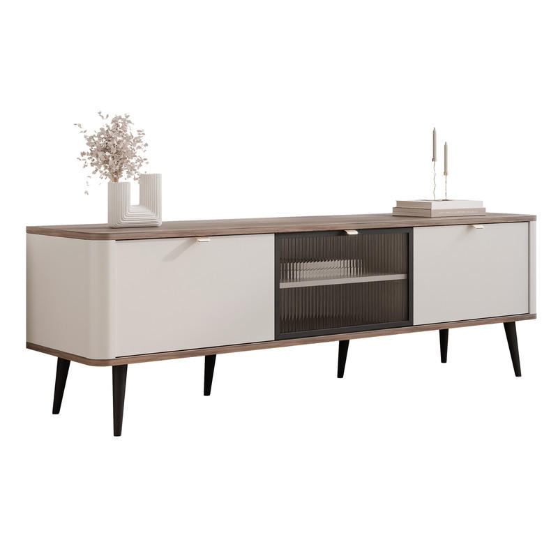 Idohome Tv-Lowboard Nussbaum 160x52x40 cm