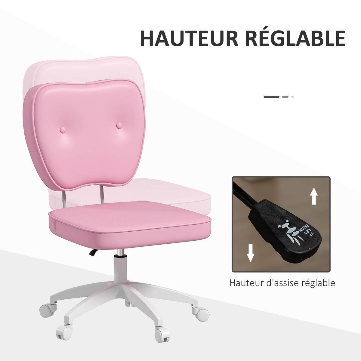 DREHSTUHL DE-11751 ohne Armlehnen Rosa - Pink, Metall (46/92/59cm) - ComfortXL