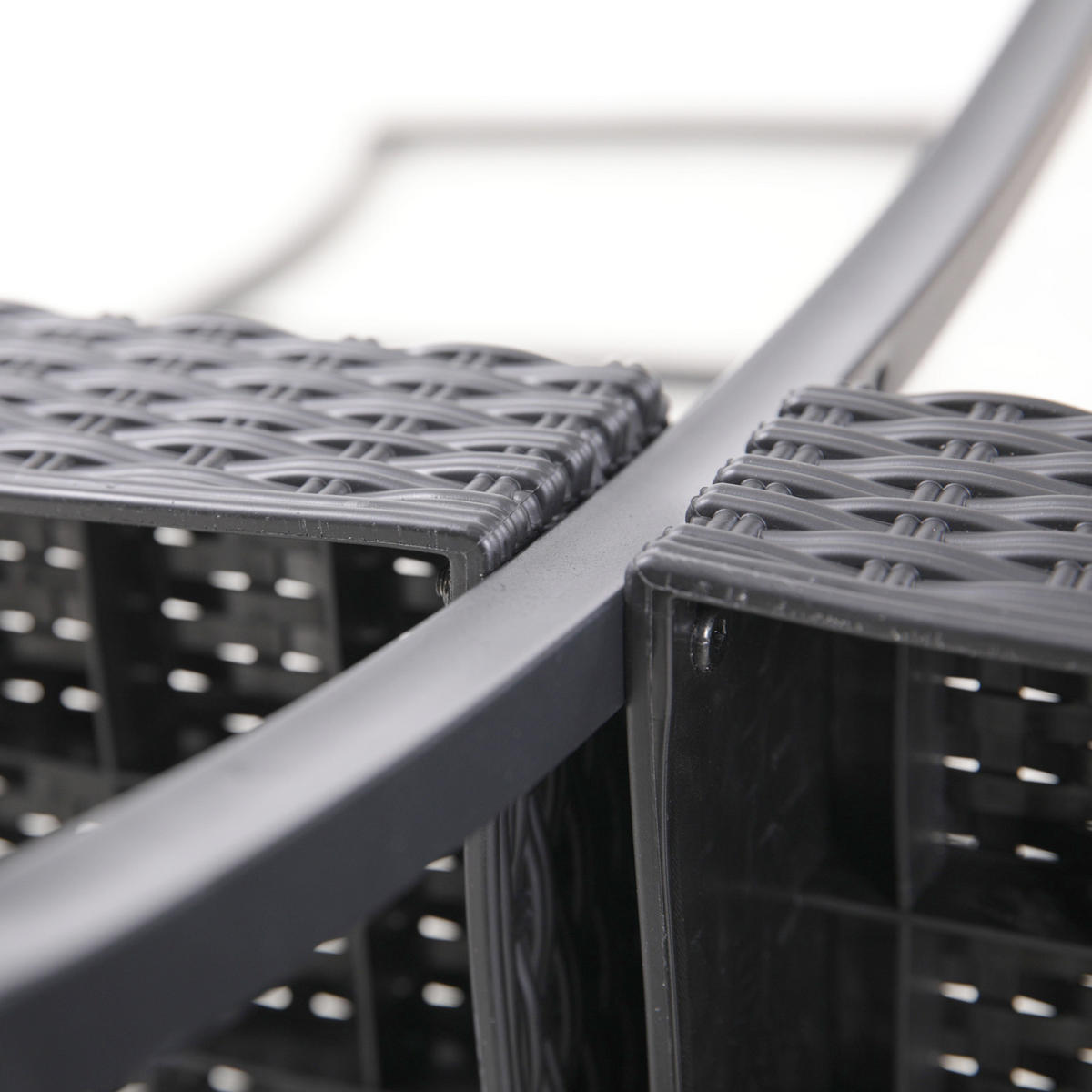 GARTENSET Lois XL Grau/Grau - Grau, Kunststoff - SVITA