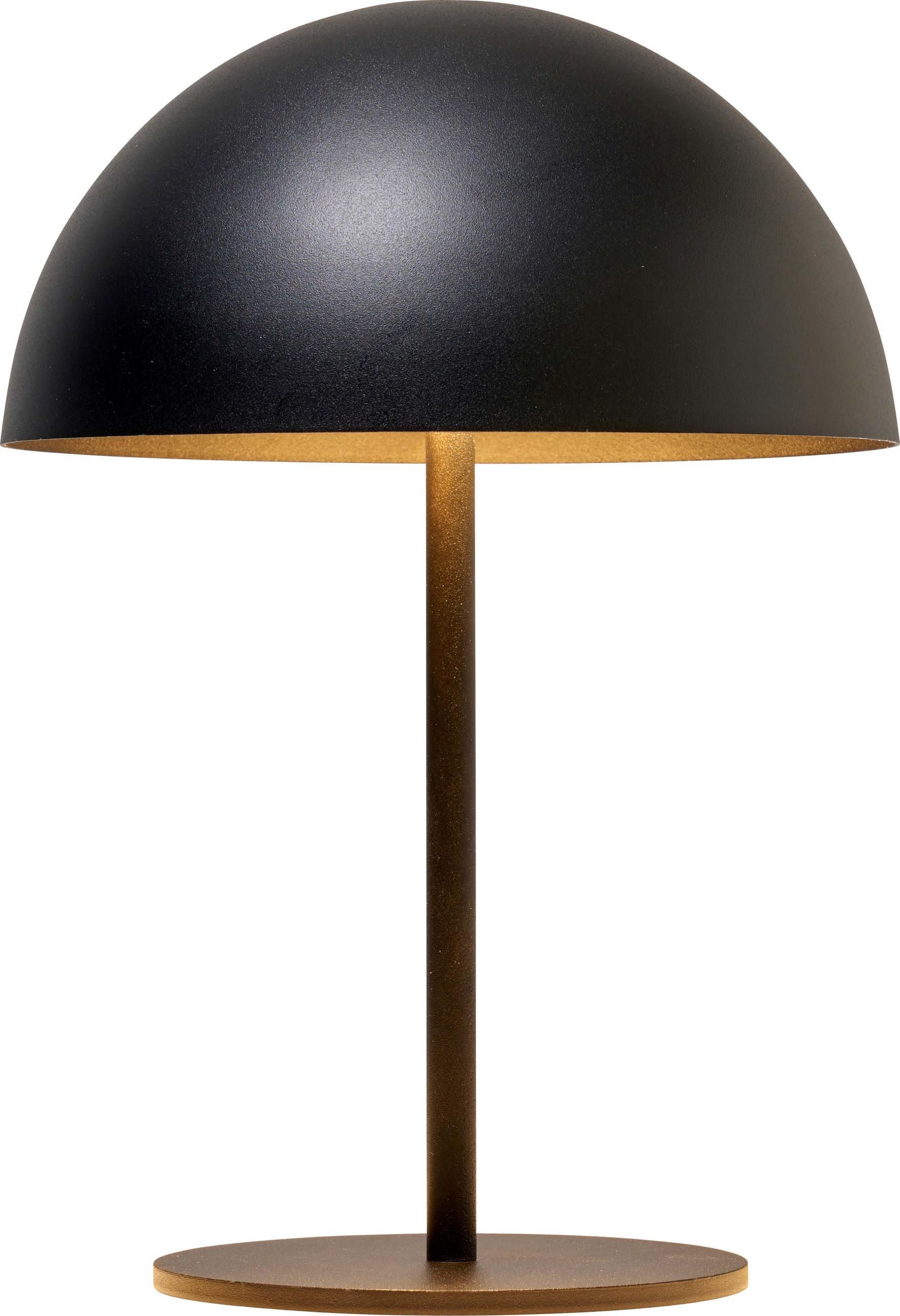 LED-TISCHLAMPE Pilzform dimmbar Metall Ø18x28xcm Schwarz - Schwarz, Metall (18/18/28cm) - Northpoint