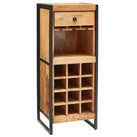 BARREGAL Fontana Mango 51 x 40 x120 cm - Schwarz/Braun, Holz (51/120/40cm) - Mr. Deko