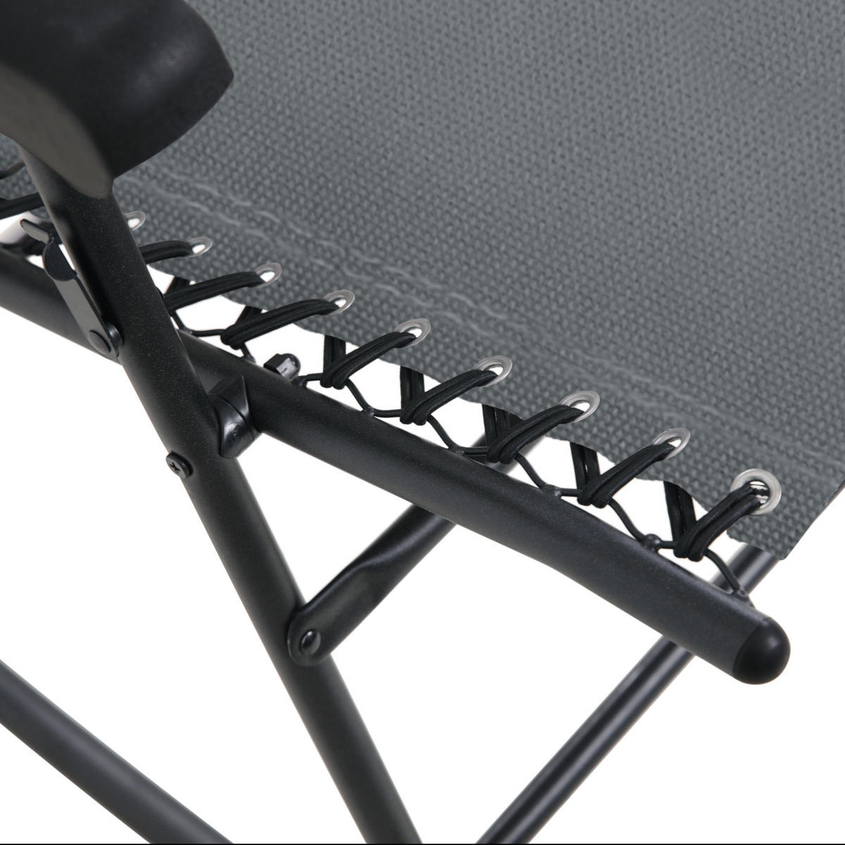 SCHAUKELSTUHL Sonnenschutz Dunkelgrau - Dunkelgrau, Metall (65/106/97cm) - SVITA