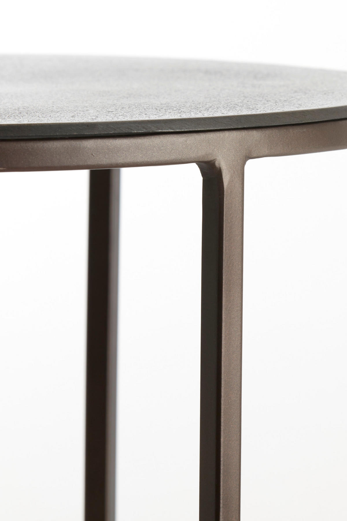 BEISTELLTISCH Talca Braun Ø49/52 cm 2er-Set - Braun, Metall (49/49/52cm) - Light & Living
