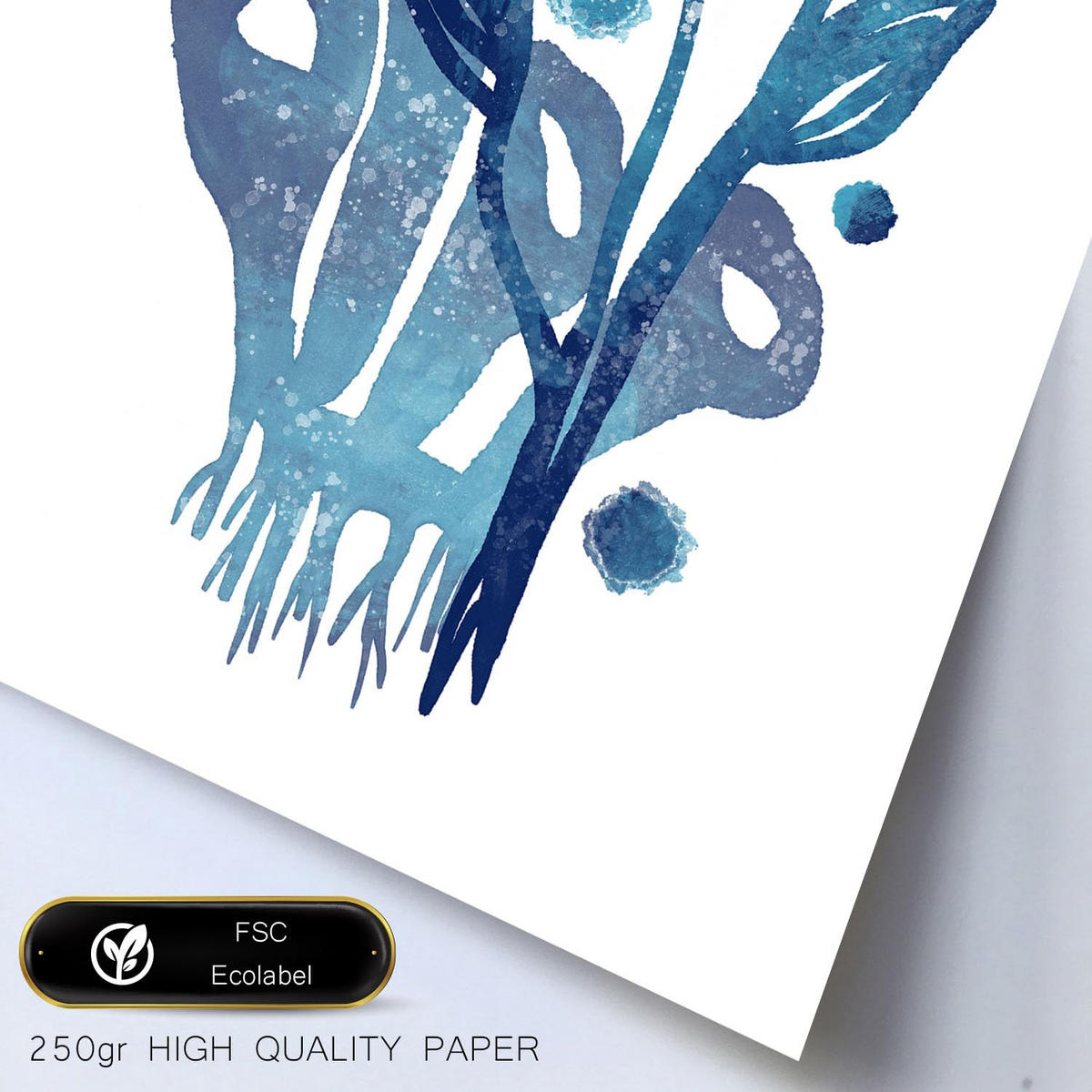 POSTER Set Mit 6 Immer Noch Natur In Blume Zusammenfassung Ästhetische Dekorative Gemälde Für Ihr Wohnzimmer Zuhause A3 & A4 Rahmen Aus Hellem Holz - Beige, Papier (29/3cm) - Nacnic