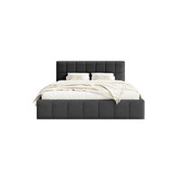 POLSTERBETT Moura 140x200 cm, Schwarz - Schwarz, Textil (140/200cm) - Fedve