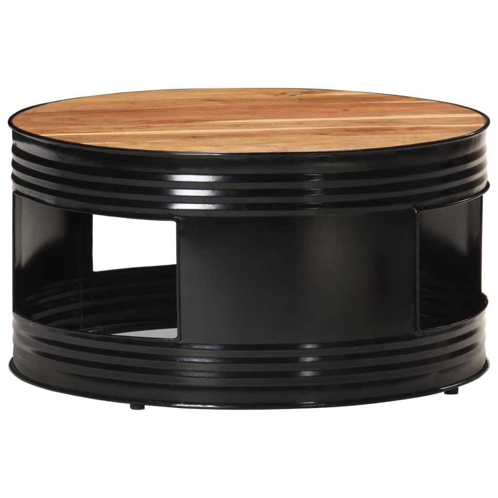 furnicato Couchtisch Schwarz 68x36x68 cm