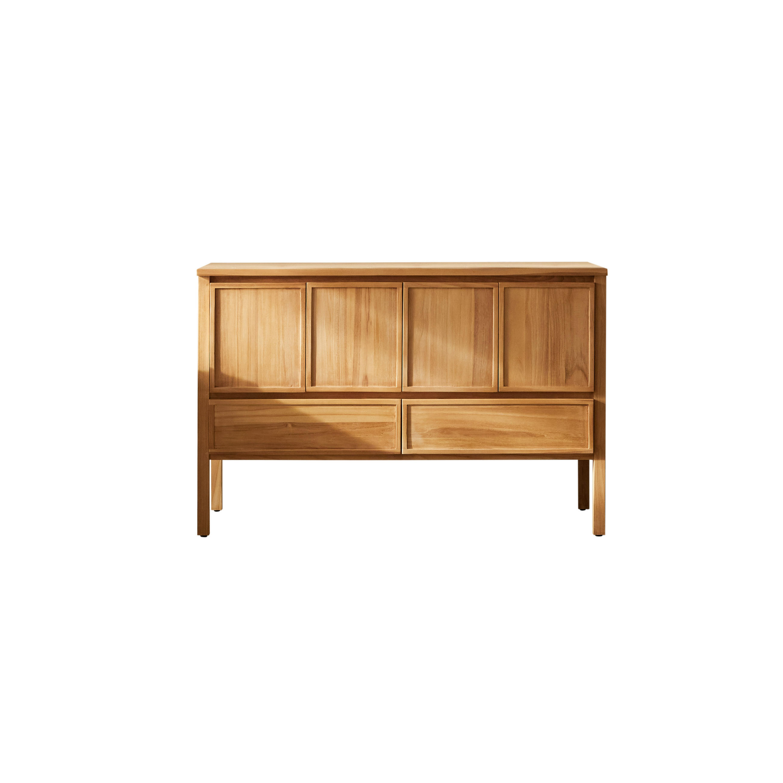 WASCHTISCHUNTERSCHRANK Jane Natur aus Teak - Naturfarben, Holz (120/79/54cm) - Tikamoon