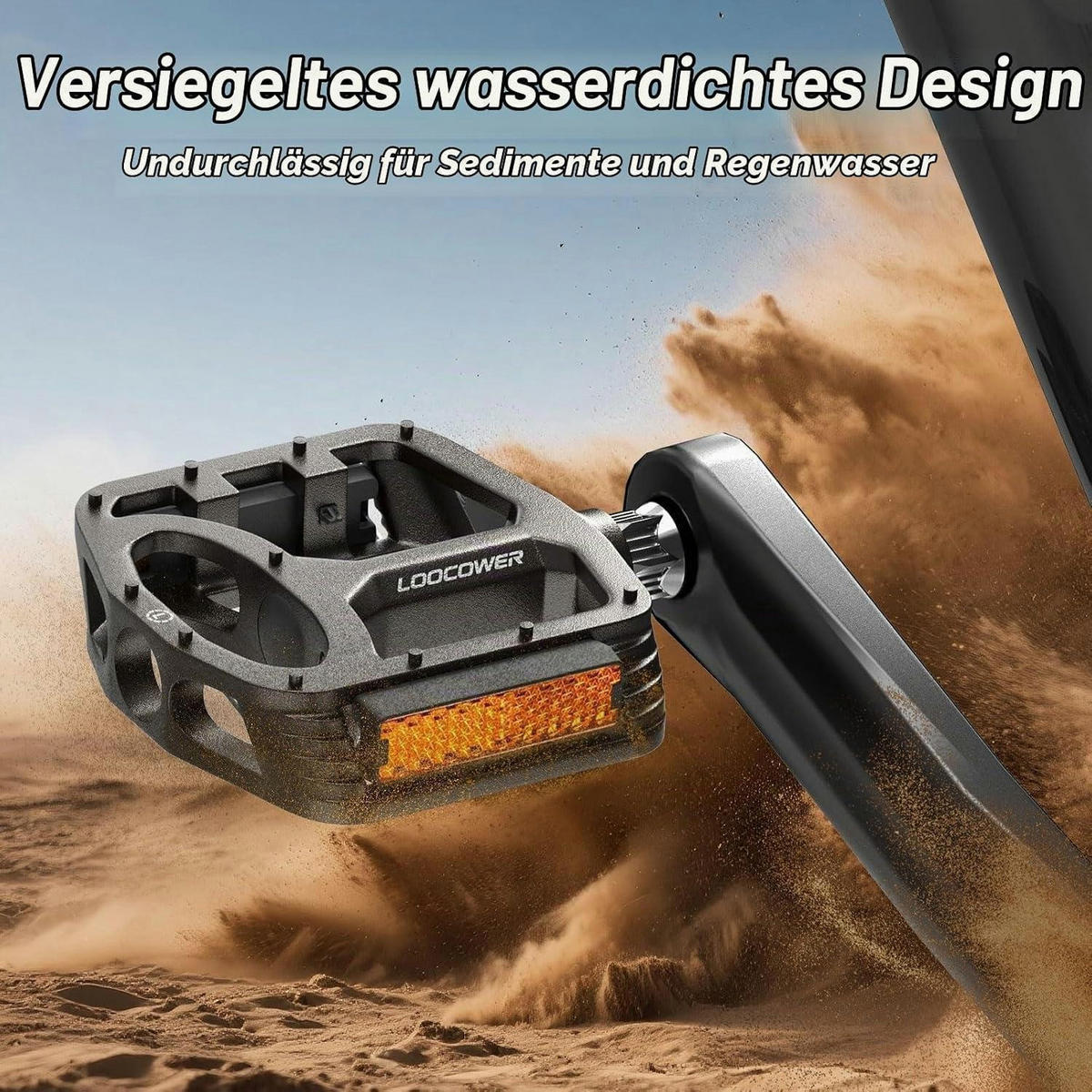 FAHRRADPEDALE Aluminium Plattform Schwarz mit Reflektoren - Schwarz, Metall (10/1.5/12cm)
