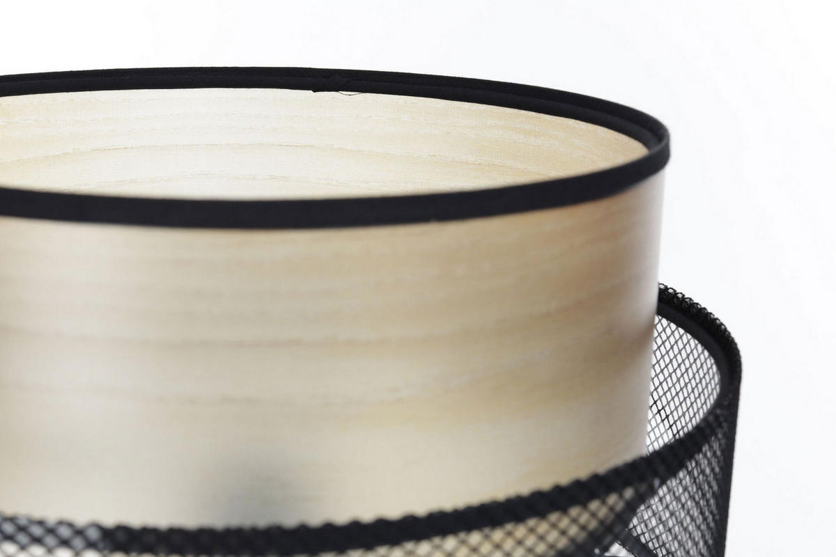 TISCHLAMPE Schwarz 30/45 cm - Beige, Kunststoff (30/0.7/45cm) - ONZENO