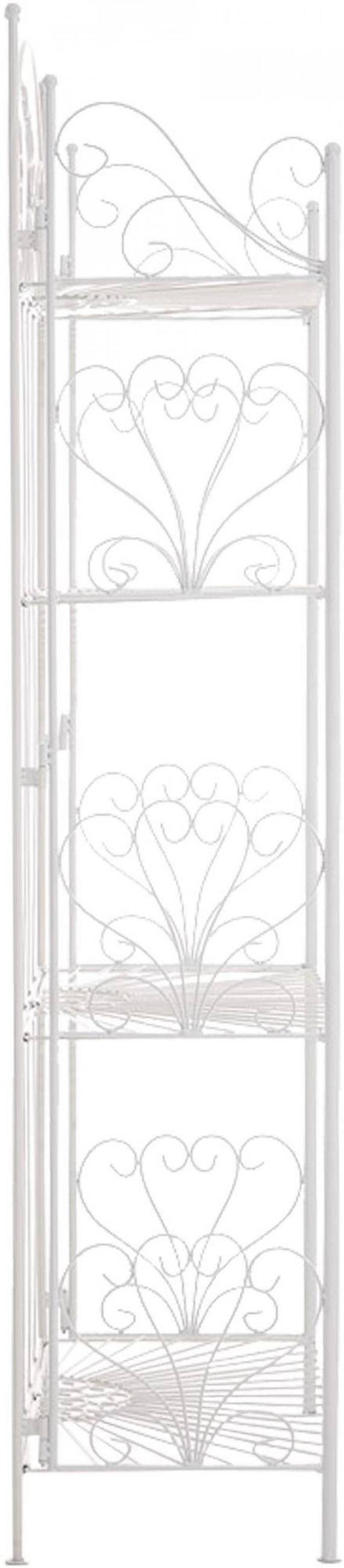 STANDREGAL Metall Weiß - Weiß, Metall (61.5/153/33cm) - CLP