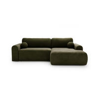 ECKSOFA Savana Grün Rechts - Grün, Holz/Textil (177/257cm) - Graingold