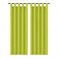 SCHLAUFENSCHAL blickdicht 140x245 cm Grün 2er-Pack - Grün, Textil (140/245cm)