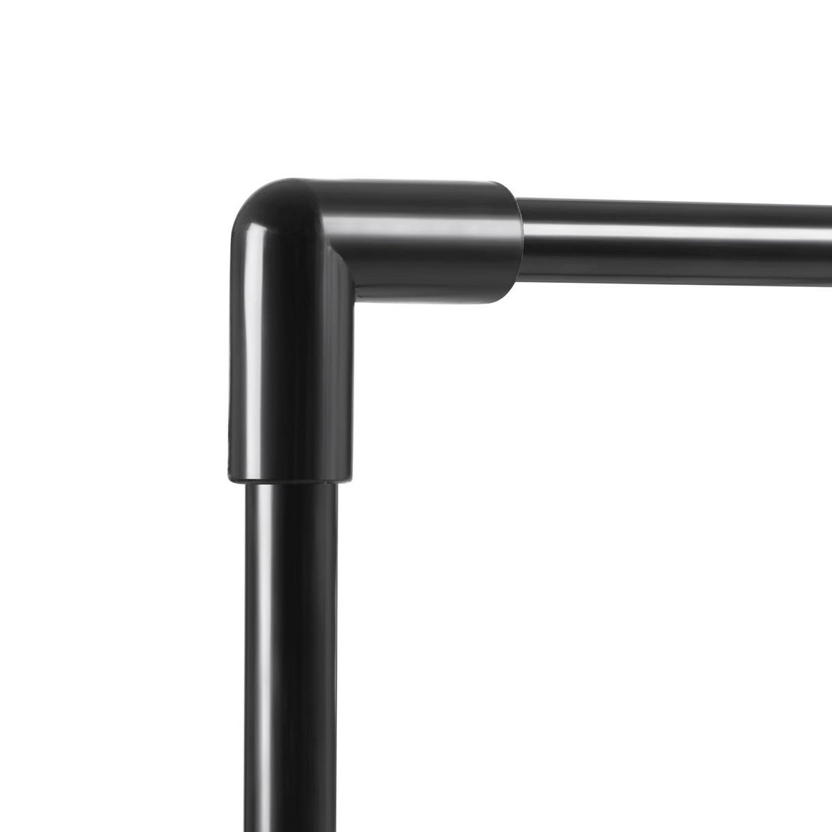 SCHUHREGAL - Schwarz, Metall (30/73/92cm) - Hansiro