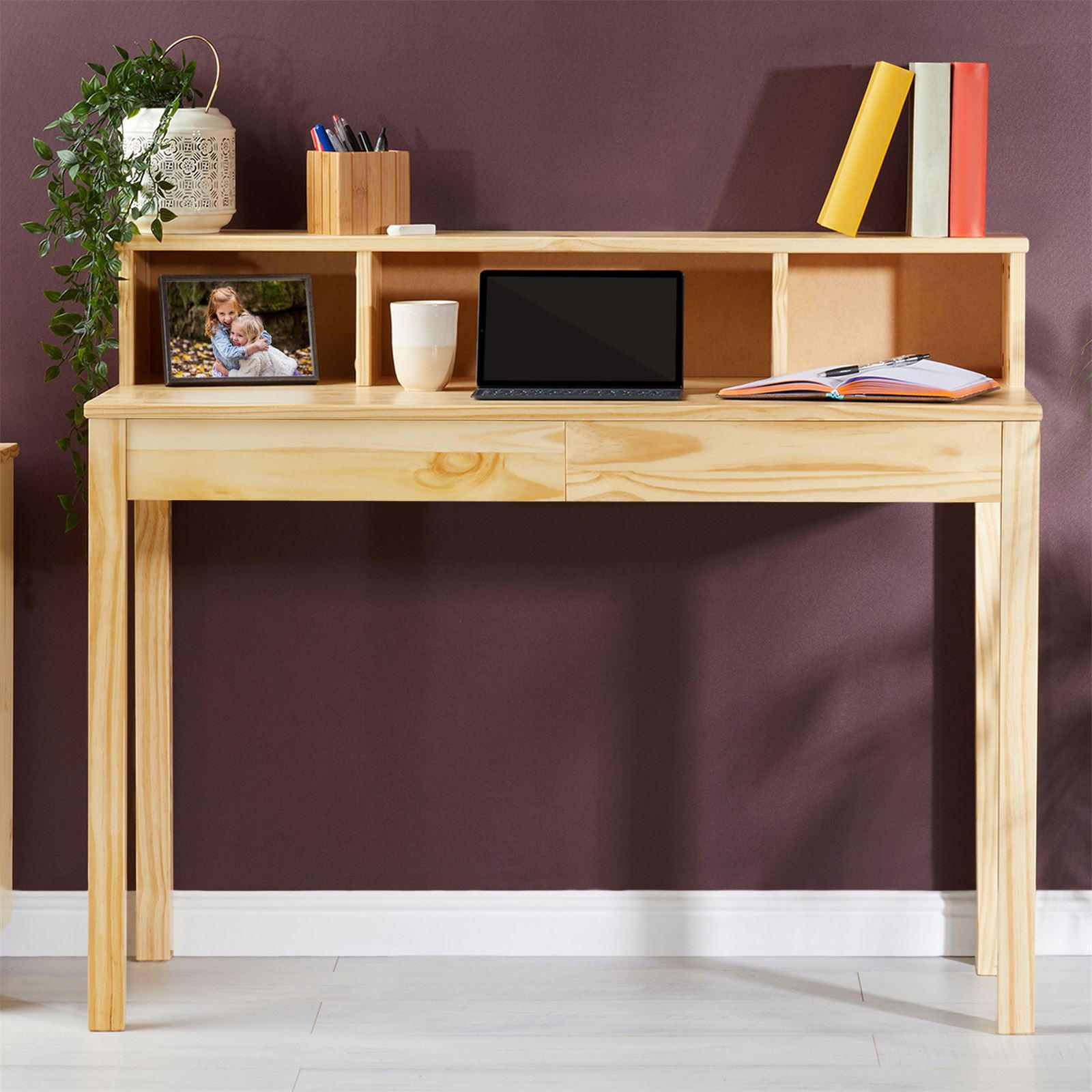 SCHREIBTISCH LENNOX - Naturfarben, Holz (50/110/91cm) - IDIMEX