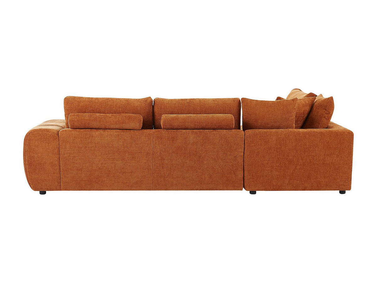 SOFA - 4 Personen - stoff - terracotta Clenali - Terracotta, Textil (294/95/102cm) - Vente-Unique