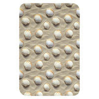 WC PŘEDLOŽKA Mušle - Písek - Námořní 40x60 cm - písková barva, textil/plast (40/1cm) - OnlyWow