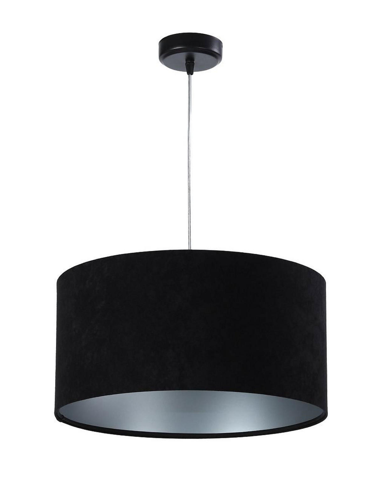 HÄNGELEUCHTE Schwarz 40/20 cm - Silberfarben/Schwarz, Kunststoff (40/0.6/20cm) - ONZENO