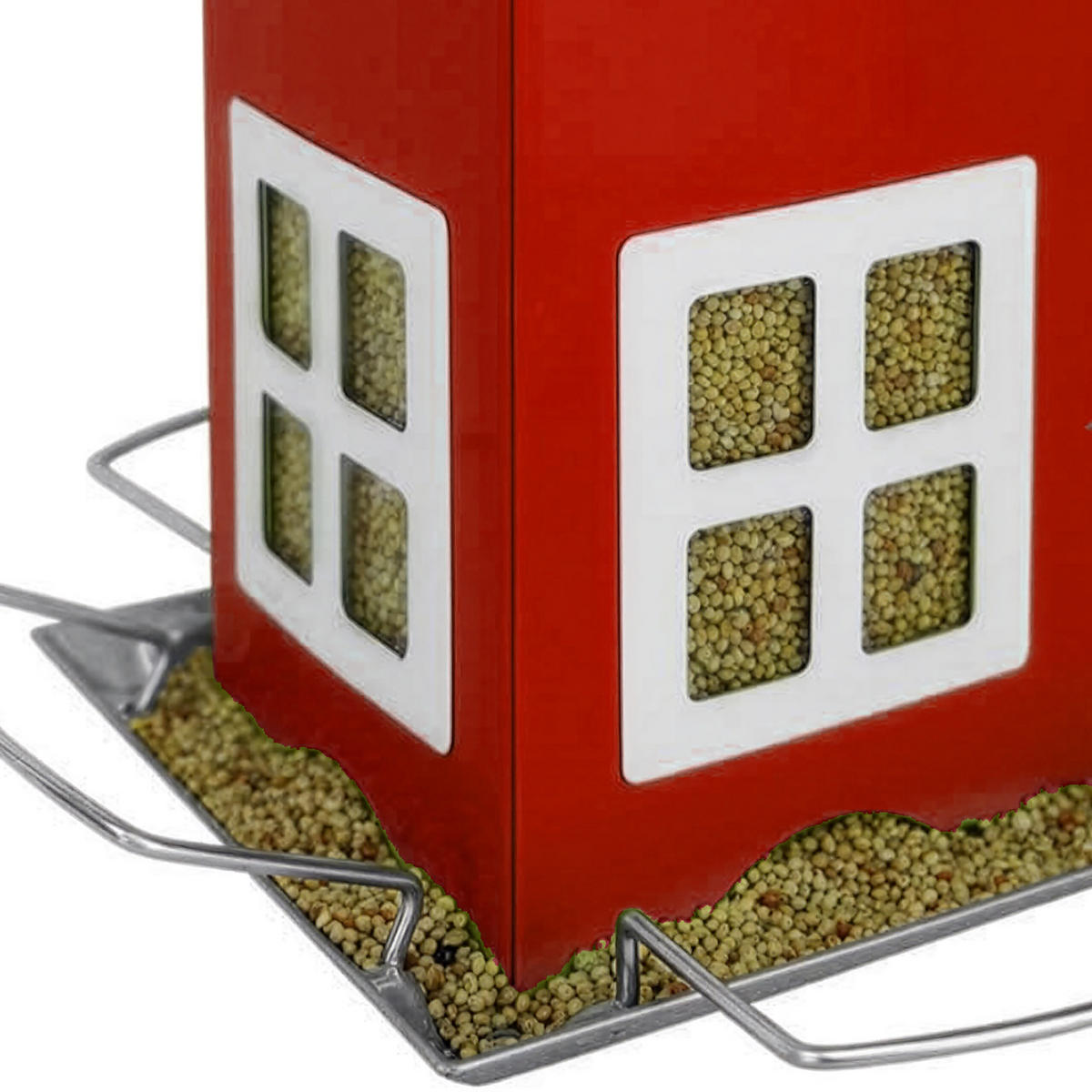 VOGELHAUS - Rot, Metall (12/26/12cm) - Relaxdays