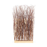 RAUMTEILER TWIGS 78x40 cm, Weidenholz-Zweige braun-beige - Naturfarben, Naturmaterialien (40/78cm) - DESIGN DELIGHTS