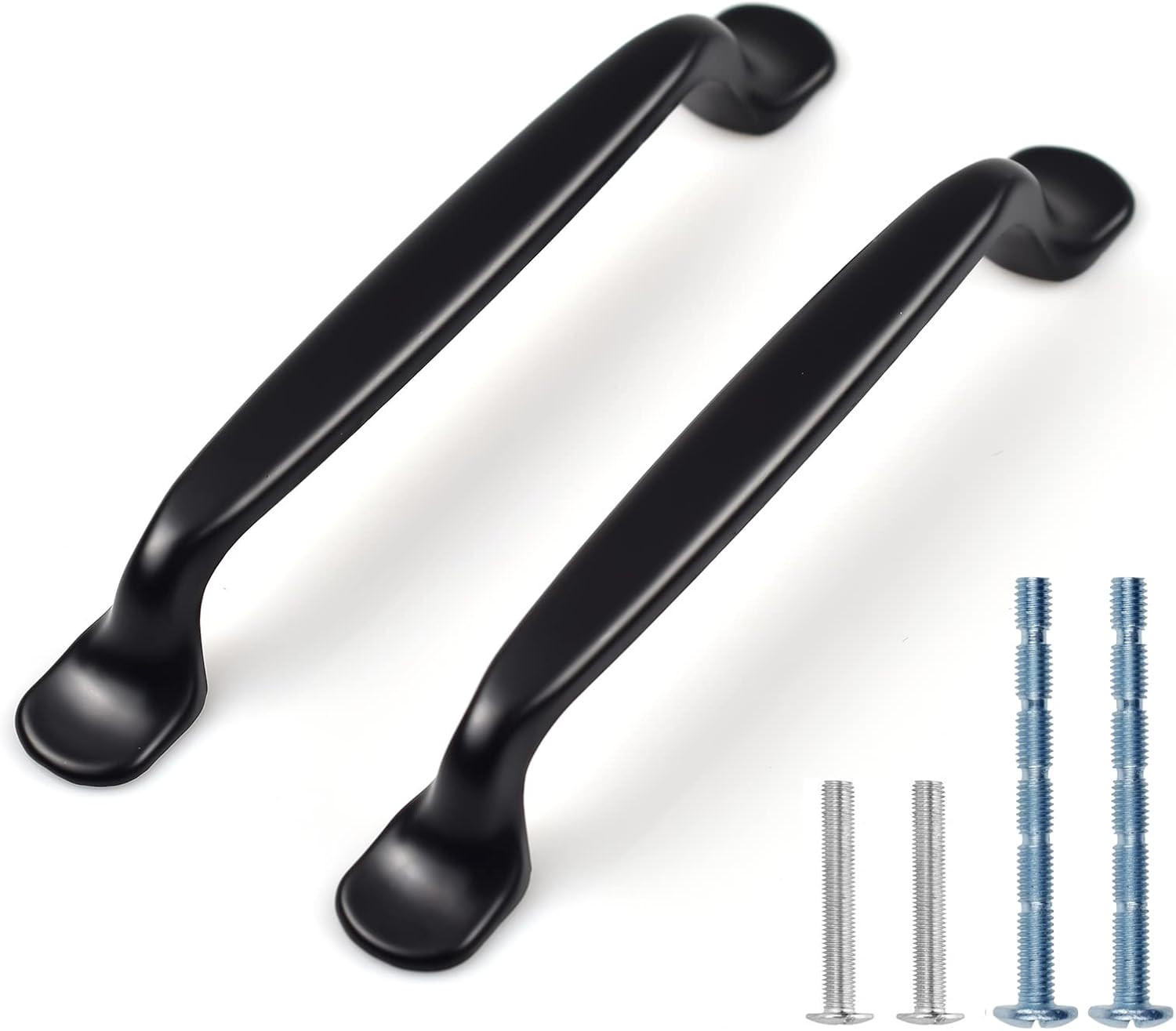 KÜCHENGRIFF Schwarz 12er-Set 96 mm - Schwarz, Metall (2/3/13cm)