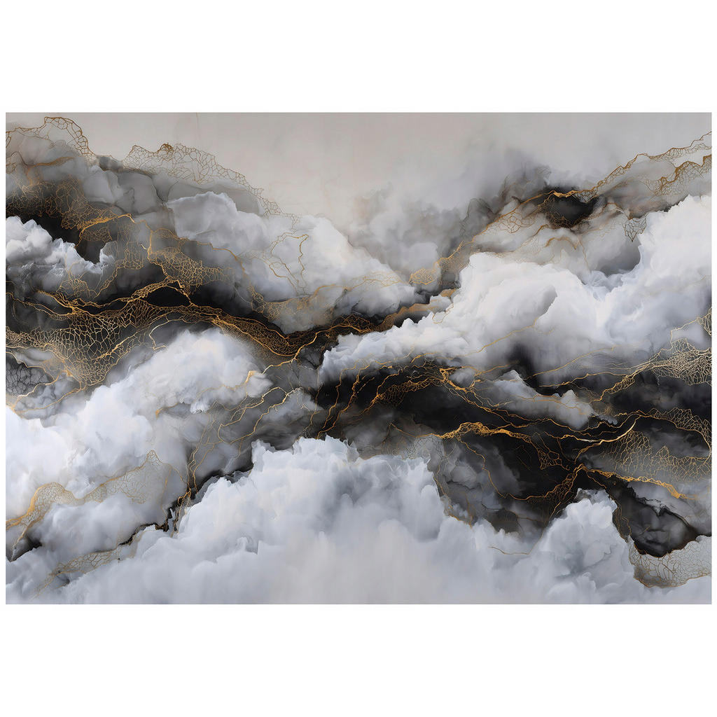 Wallarena FOTOTAPETA Mramor Abstraktní Šedá 300x210 cm