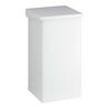 MÜLLEIMER Eckig Haiti Mit Softclose Hebedeckel 55 Liter Weiß - Weiß, Metall (30/60/30cm) - PROREGAL