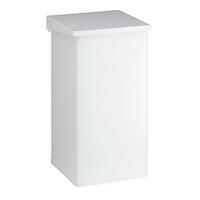 MÜLLEIMER Eckig Haiti Mit Softclose Hebedeckel 55 Liter Weiß - Weiß, Metall (30/60/30cm) - PROREGAL