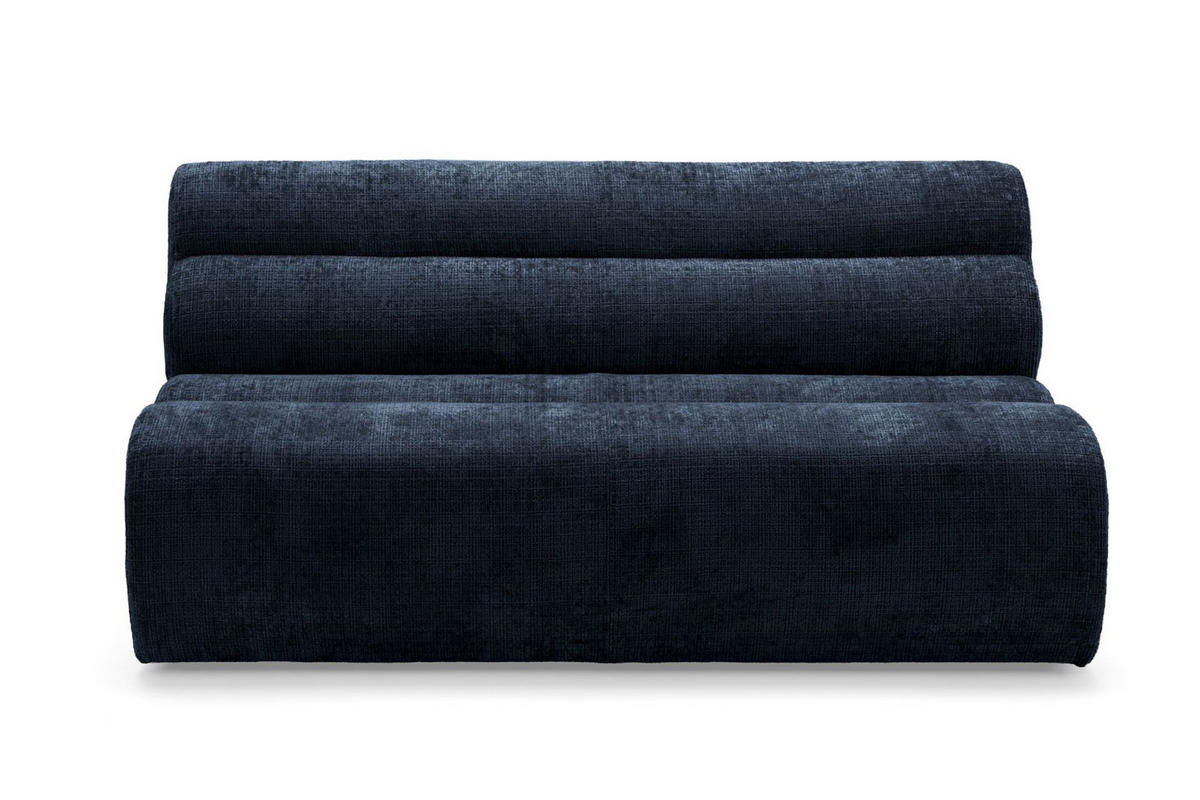 4-SITZER modulares Ecksofa VEER SET 1 Links, 298 x 175 cm, Chenille Webstoff Marine - Schwarz/Dunkelblau, Holz/Kunststoff (298/175cm) - Muffo