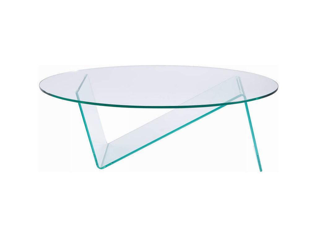 COUCHTISCH - Sicherheitsglas - Transparent - ELOWEN - Transparent, Glas (120/70/41cm) - Vente-Unique