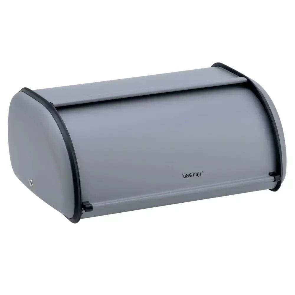 BROTKASTEN Grau 36/24/15 cm KH1751 - Grau, Metall (24/15/36cm) - Kinghoff 