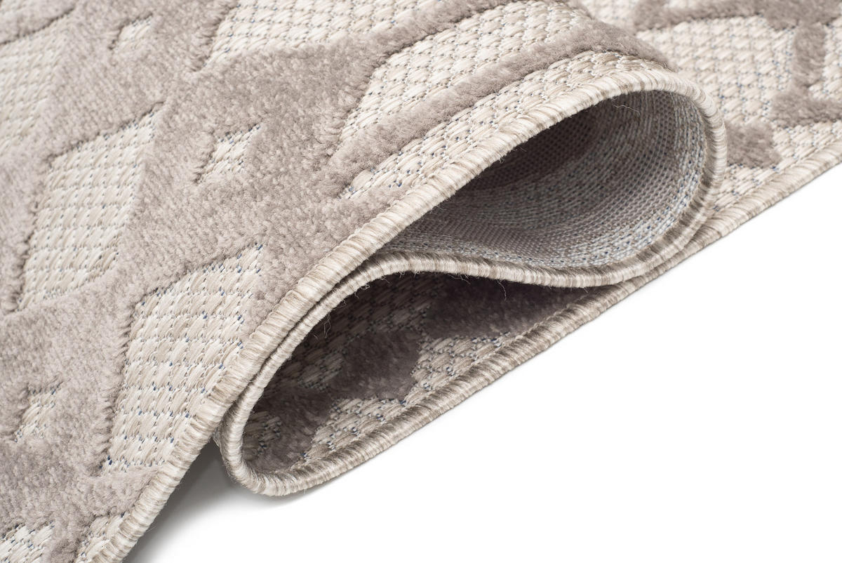 TEPPICH PATIO Grau 160/220 cm - Grau, Kunststoff (160/220cm) - Tapiso