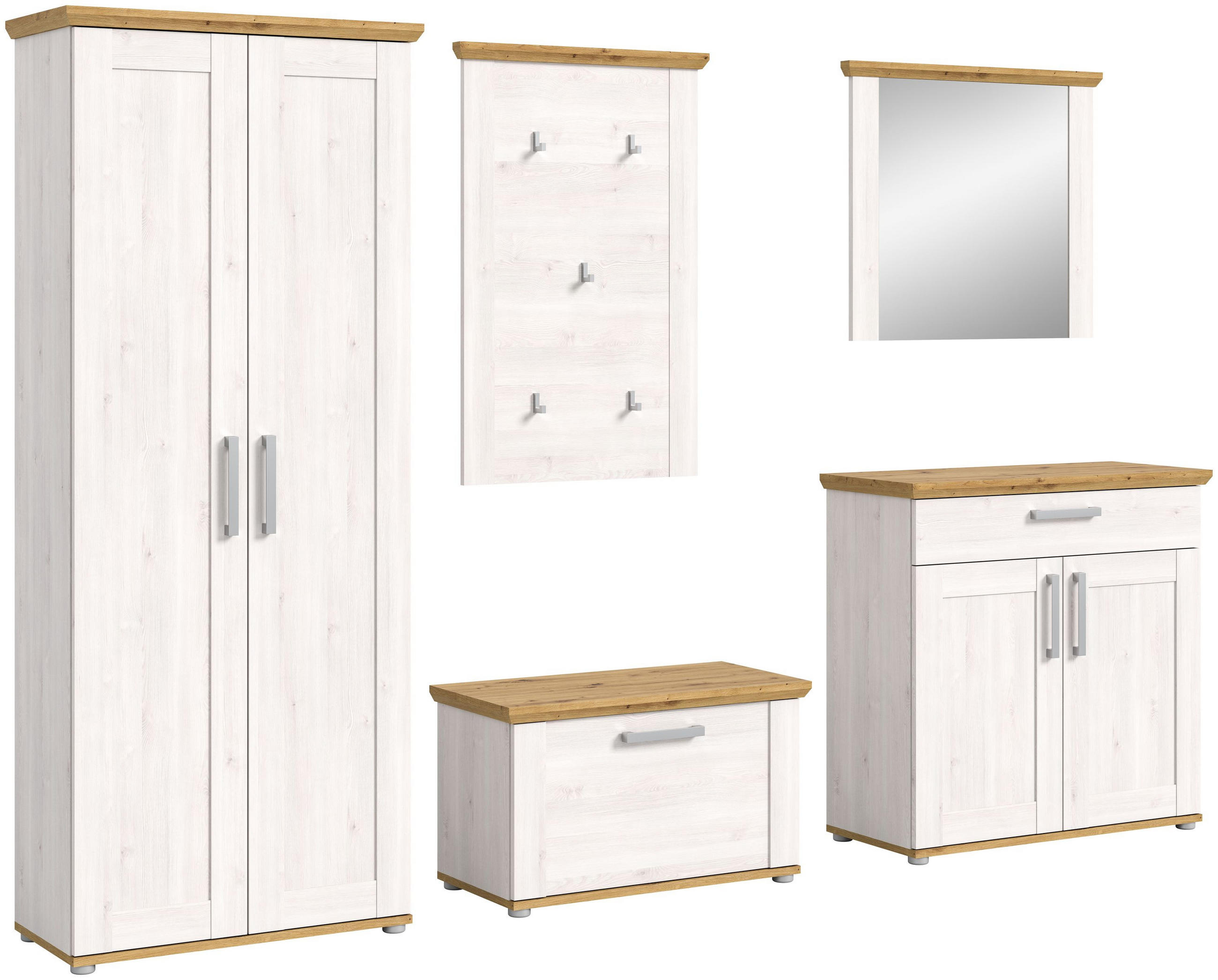Homes & Jones Garderobe Lärche 276x194x37 cm