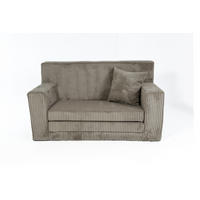 KINDERSOFA aus Kuschel-Cord in Braun - Braun, Textil (83/47/43cm) - Fortisline