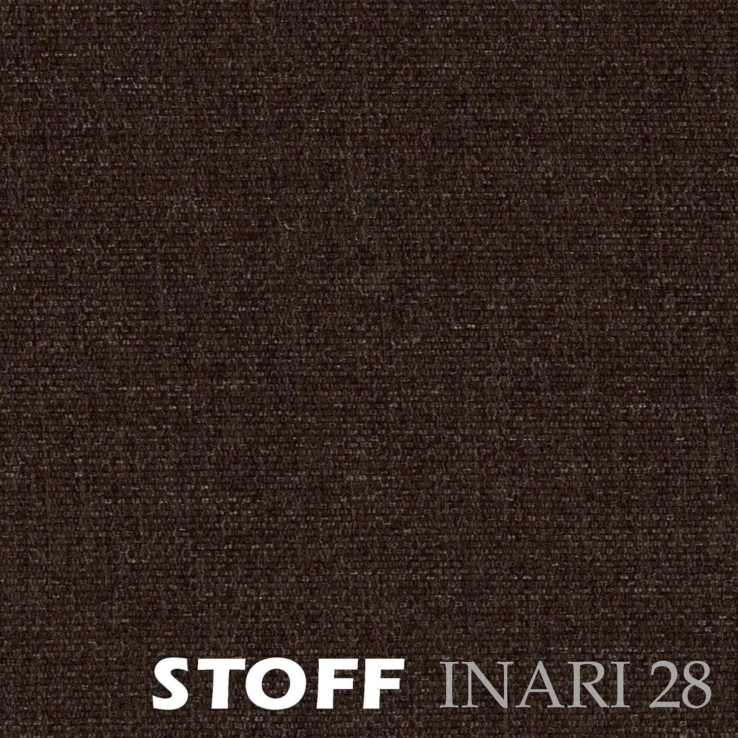 ECKBANK Alina - INARI-Stoff - 142 x 196 cm - Links - Braun - Braun, Textil/Metall (196/142cm) - AN-Moebel 4u