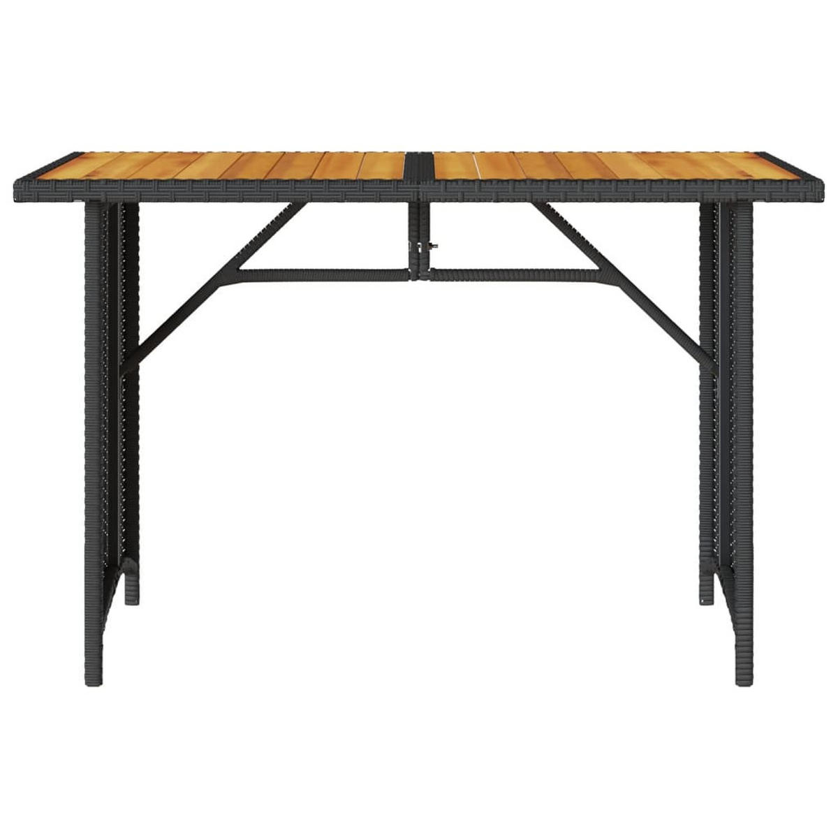 GARTENTISCH Tischgar 68/70/110 cm - Schwarz, Naturmaterialien (110/68/70cm) - ZMH