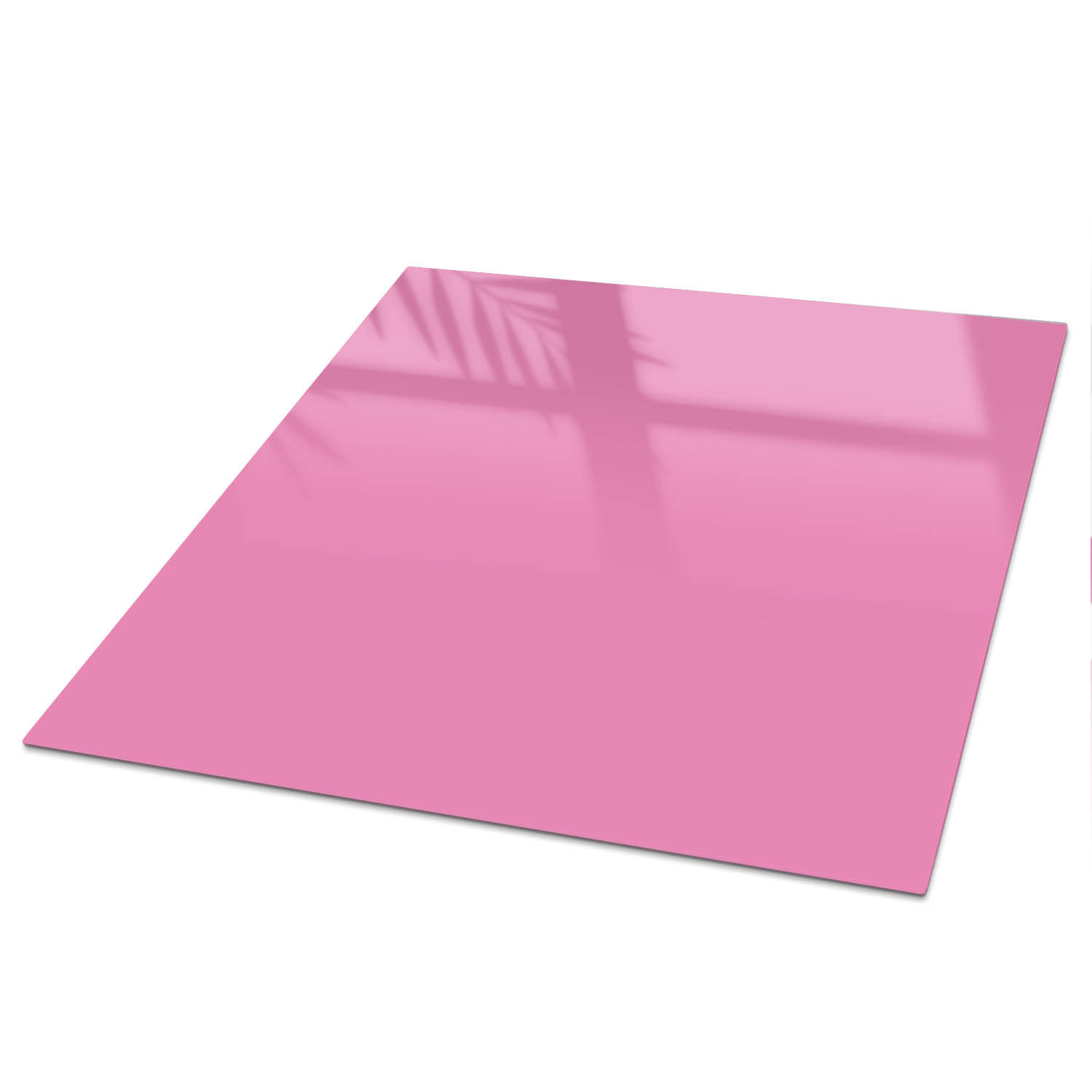TISCHPLATTE 50x50 cm – Kühles Rosa - Grau, Glas (50/50/0.4cm) - Wallfluent