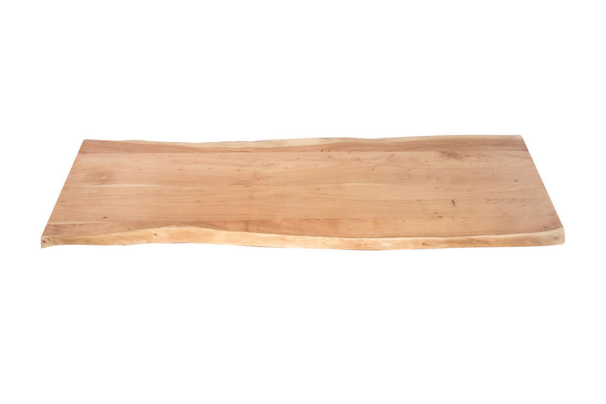 TISCHPLATTE CURT - Beige/Naturfarben, Akazienholz/Holz (60/200/3cm) - SAM