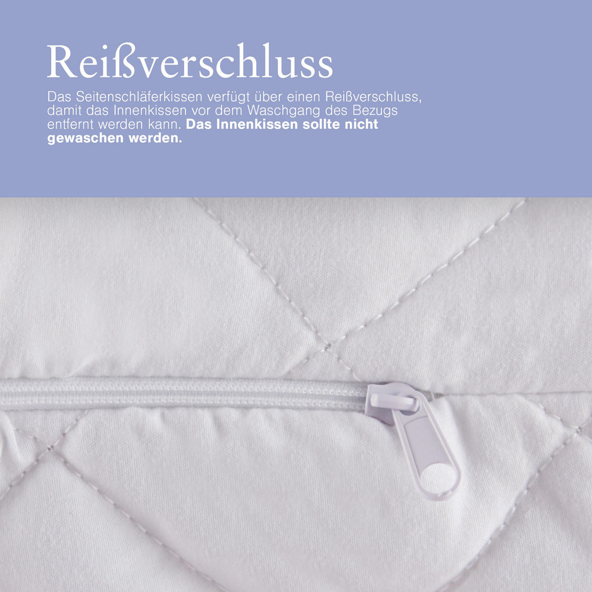 SEITENSCHLÄFERKISSEN mit Mikrofaserbezug 40x145 cm - Weiß, Textil (40/145cm) - Bestlivings