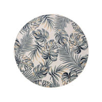 OUTDOORTEPPICH Flora Multicolor ø 200 cm rund - Creme, Kunststoff (200/200cm) - benuta