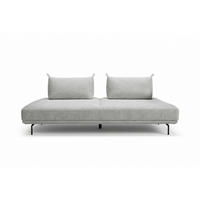 SCHLAFSOFA CANE Grau Webstoff - Schwarz/Grau, Textil/Metall (210/80/100cm) - KAWOLA